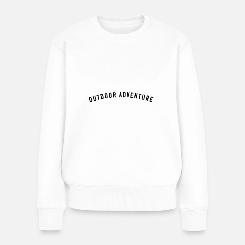 Outdoor Adventure - Frauen Premium Bio Pullover - Weiß