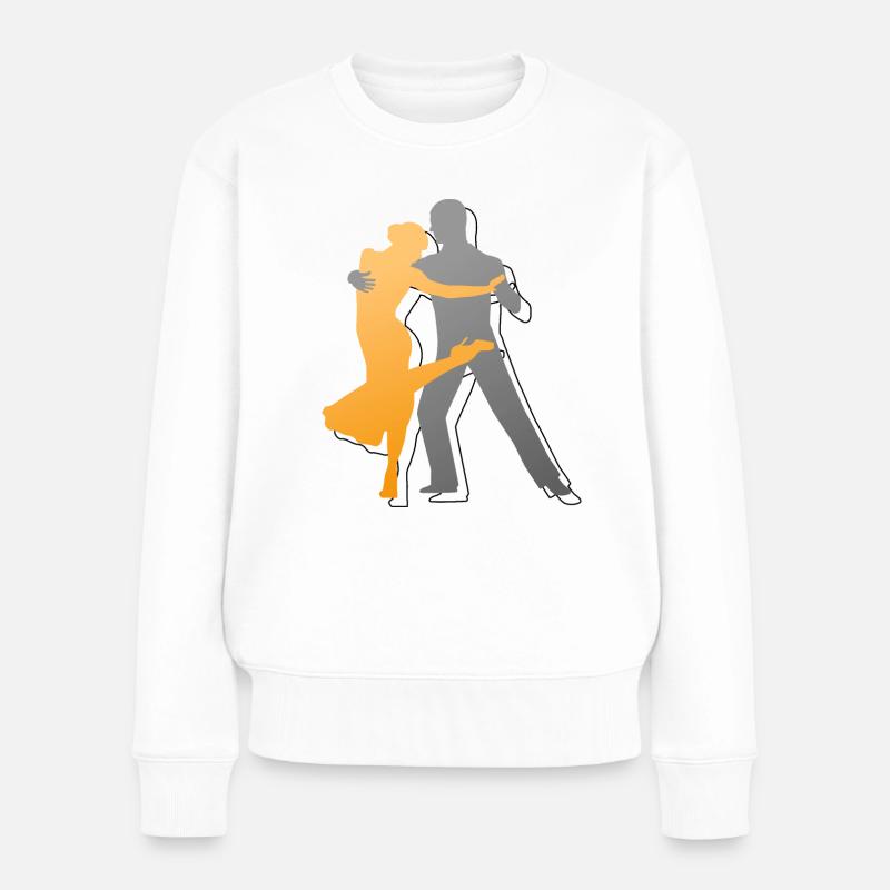 Tango Argentino Tanz Geschenk - Frauen Premium Bio Pullover - Weiß