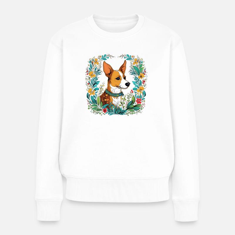 Jack Russel Terrier Chien Cadeau - Pull Premium bio Femme - blanc