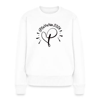 Pfarrerin 2024 Ausbildung Studium Ordination Beruf - Frauen Premium Bio Pullover - Weiß - Vorne - Julia (174cm)