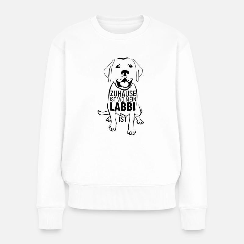 Labrador - Frauen Premium Bio Pullover - Weiß