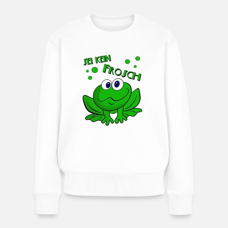 Ne sois pas une grenouille - Pull Premium bio Femme - blanc