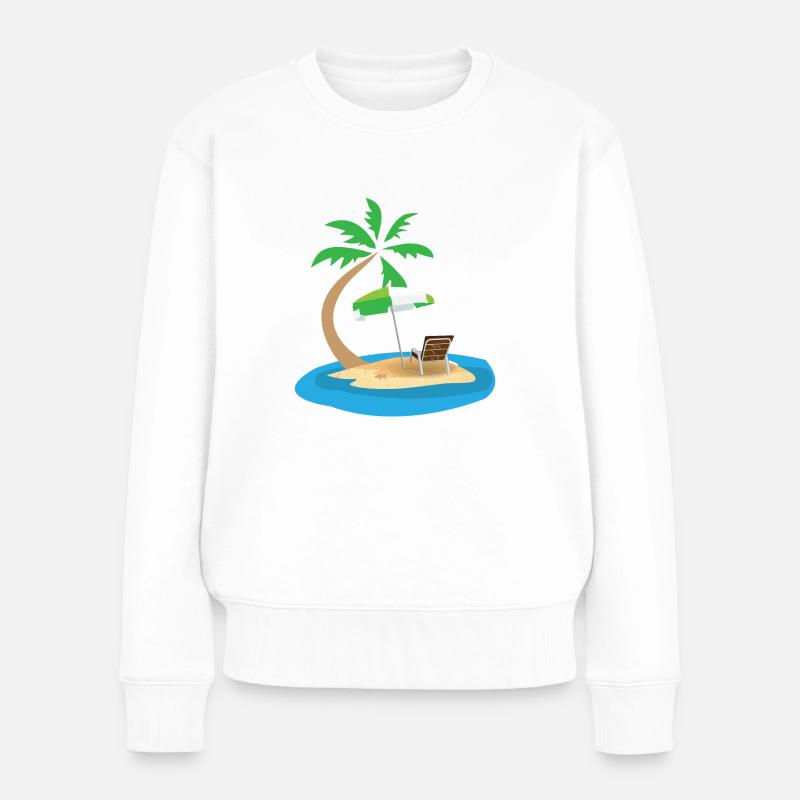 Palm Beach - Pull Premium bio Femme - blanc