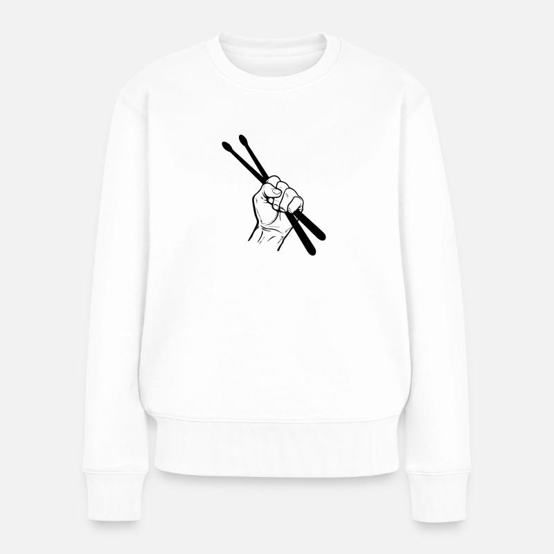 drummer - Women's Premium Organic Jumper - white