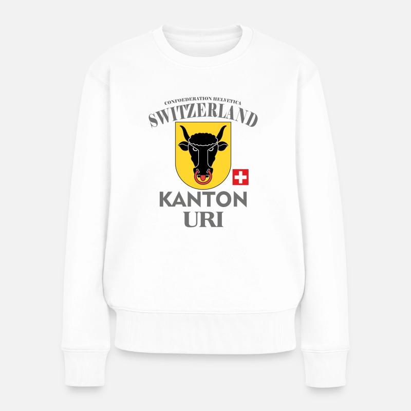 Kantons T-Shirt uri, Schweiz, switzerlang - Frauen Premium Bio Pullover - Weiß