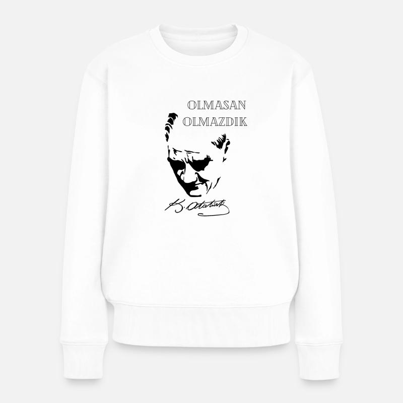 Minnettariz - Frauen Premium Bio Pullover - Weiß
