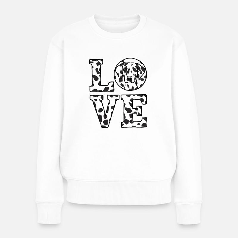Hundefreund Hundebesitzer Geschenk Hund Liebe Idee - Frauen Premium Bio Pullover - Weiß