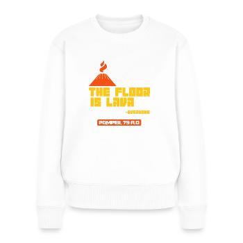 Pompeii soil lava volcano apocalypse wit gift - Women's Premium Organic Jumper - white - Front - Julia (174cm)