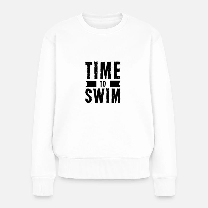 Natation nageur nageuse - Pull Premium bio Femme - blanc