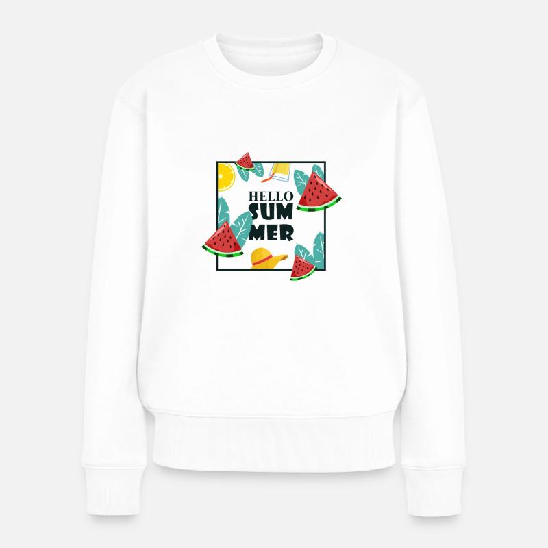 Été - Pull Premium bio Femme - blanc