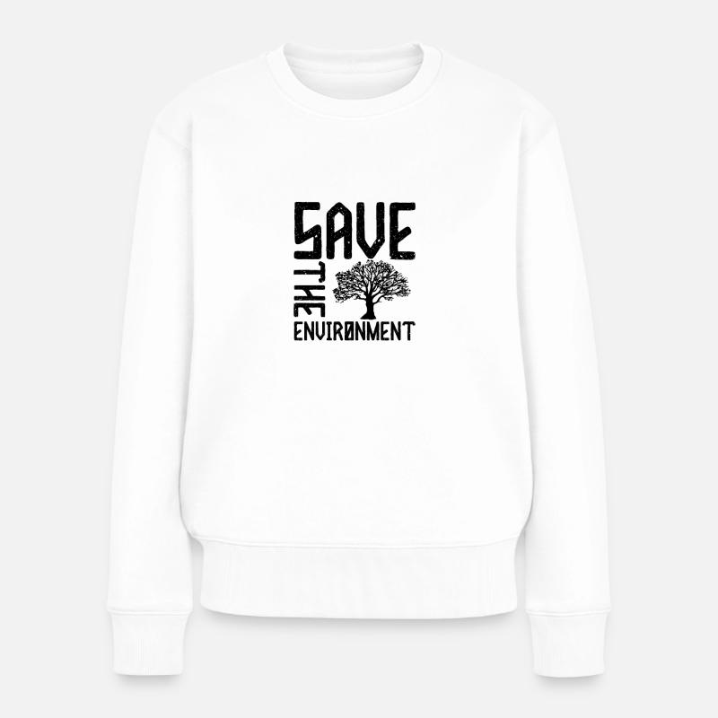 Sauver l’environnement - Pull Premium bio Femme - blanc