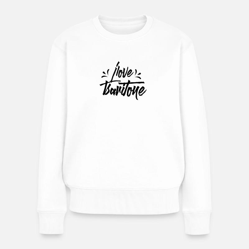 Bariton Bariton Bariton Bariton - Frauen Premium Bio Pullover - Weiß
