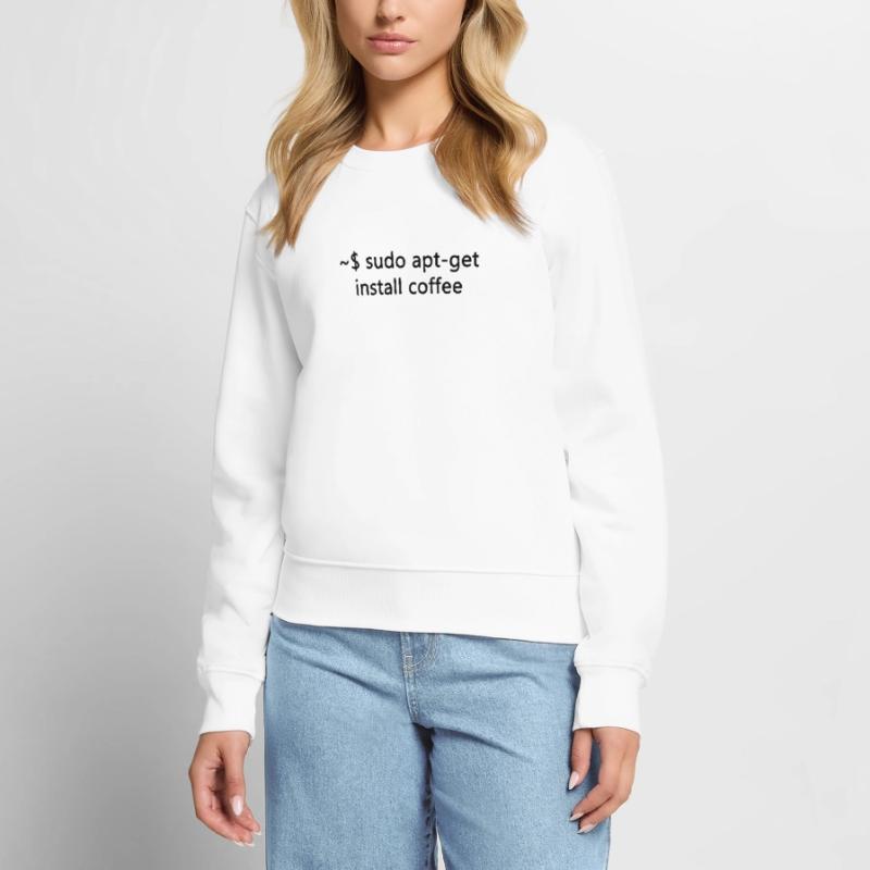 Sysadmin Linux Sudo Apt-Get Kaffee Programmierer Frauen Premium Bio Pullover