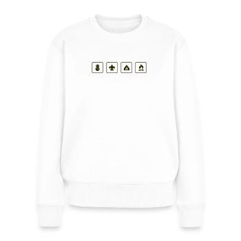 scout - Pull Premium bio Femme - blanc - Devant - Julia (174cm)