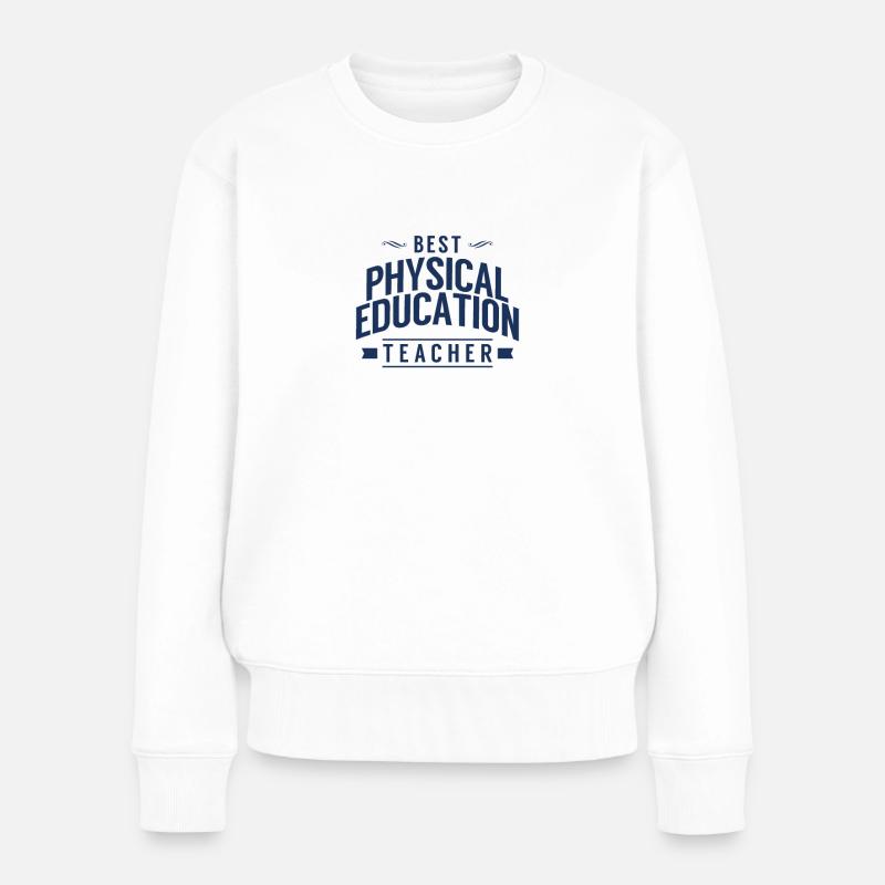 Sportlehrerin - Frauen Premium Bio Pullover - Weiß
