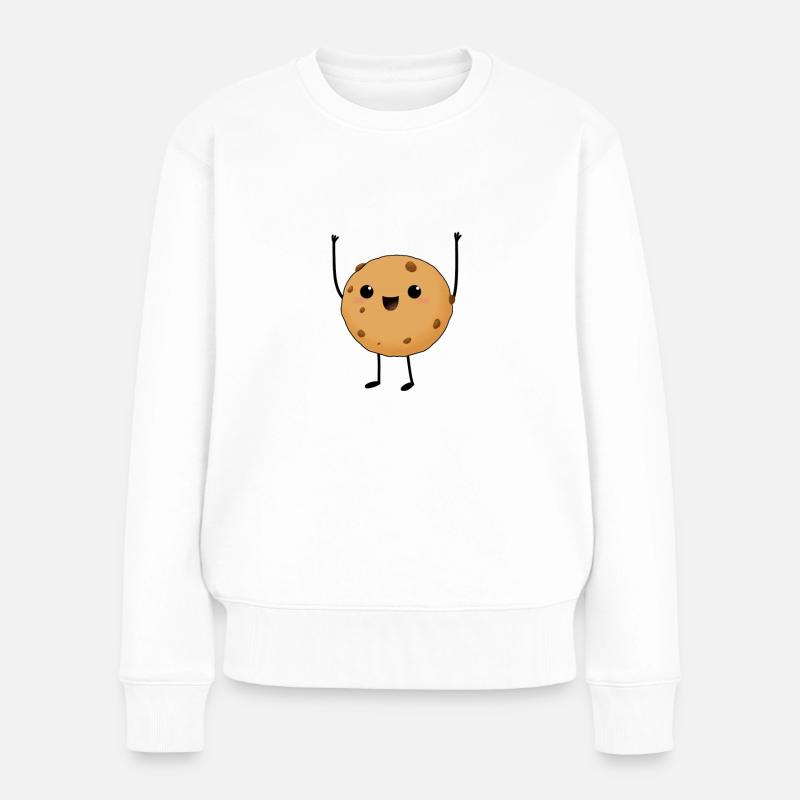 Enthousiaste Biscuit Excited Cookie - Pull Premium bio Femme - blanc