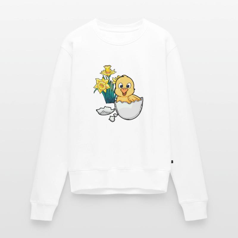 Joyeux Easter Chicks Easter Egg Kids Bébé Chick Egg Egg Pull Premium bio Femme