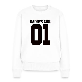 Papa 01 & Papas Girl 01 Chemise - Pull Premium bio Femme - blanc - Devant - Julia (174cm)