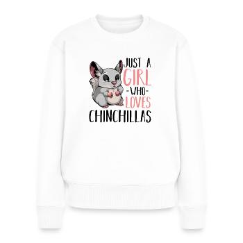 Chinchilla - Frauen Premium Bio Pullover - Weiß - Vorne - Julia (174cm)