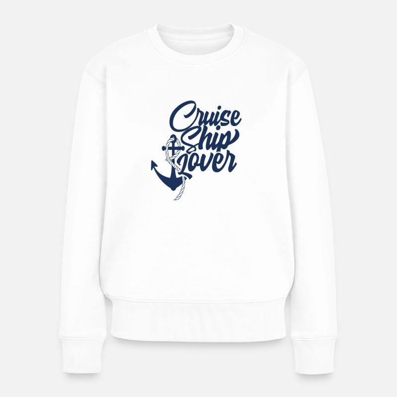 Kreuzfahrtschiff - Frauen Premium Bio Pullover - Weiß