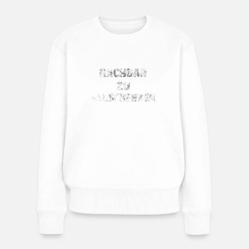 Nachbar zu Verschenken - Nachbarschaft Geschenk - Frauen Premium Bio Pullover - Weiß