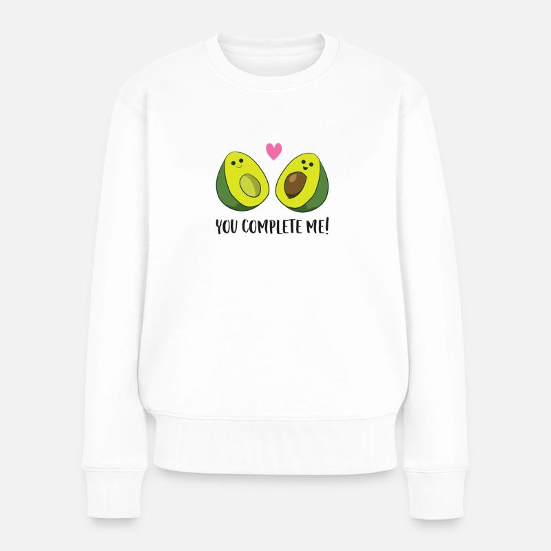 Avocat dans la poche Vegan Avocat - Pull Premium bio Femme - blanc
