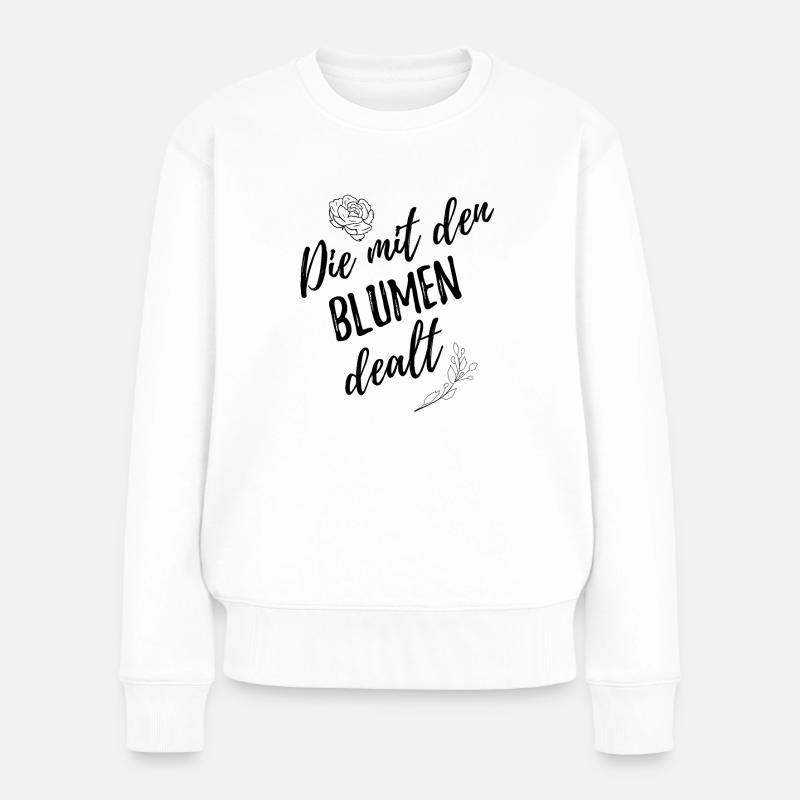 Florist Floristin - Frauen Premium Bio Pullover - Weiß