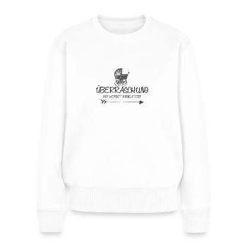 Überraschung Großeltern - Elterngeschenk Opa / Oma - Frauen Premium Bio Pullover - Weiß - Vorne - Julia (174cm)
