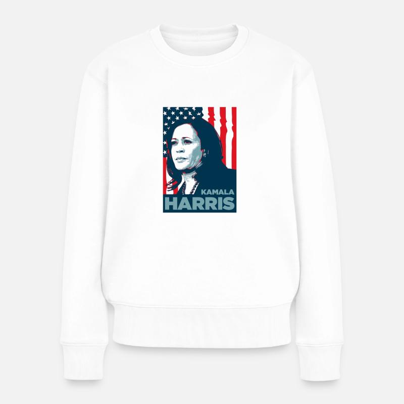 Kamala Harris - Pull Premium bio Femme - blanc