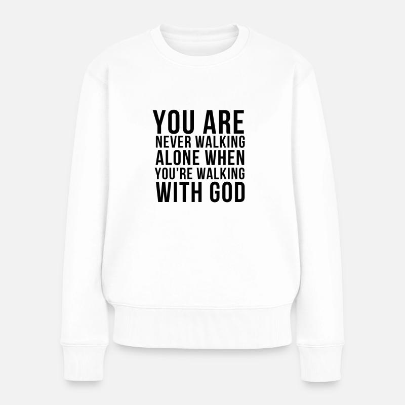 Confiance en Dieu - Pull Premium bio Femme - blanc