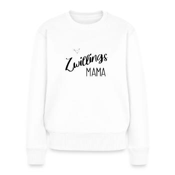 Zwillings Mama - Frauen Premium Bio Pullover - Weiß - Vorne - Julia (174cm)