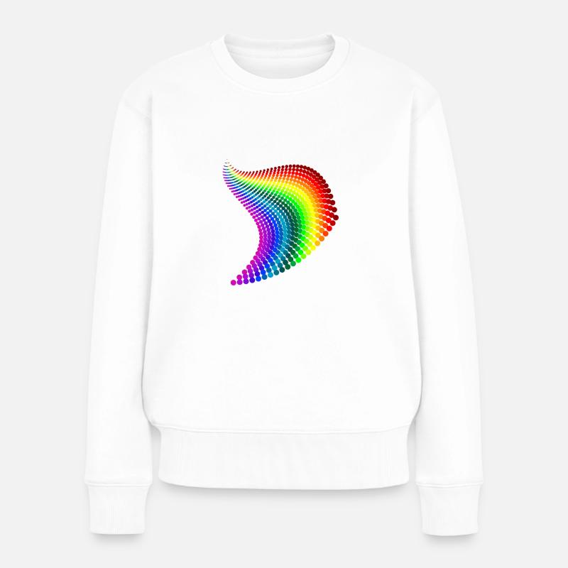 arc en ciel - Pull Premium bio Femme - blanc