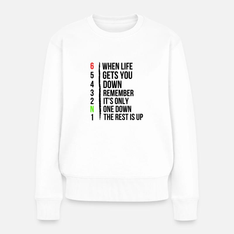 Motorrad Motorradgetriebe - Wenn das Leben dich bekommt - Frauen Premium Bio Pullover - Weiß