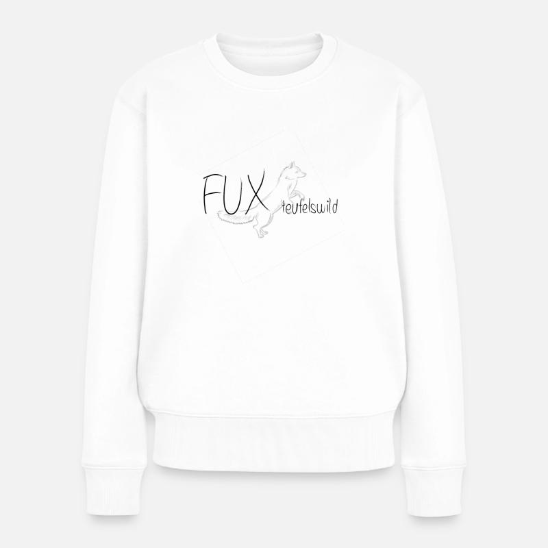 Fuxteufelswild - Frauen Premium Bio Pullover - Weiß