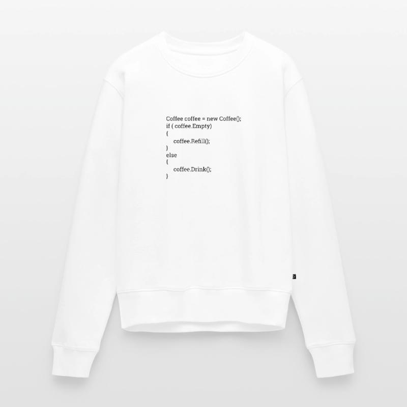 "Coffee and Code" | Programmers, programmers Women's Premium Organic Jumper
