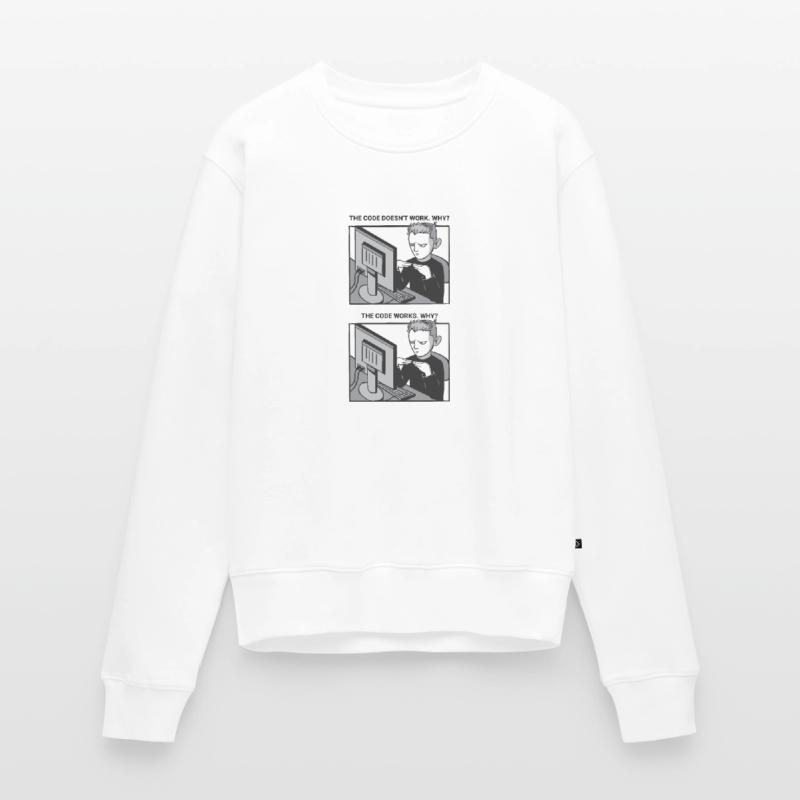 "My Code Works. WHY?" | Programmierer Frauen Premium Bio Pullover