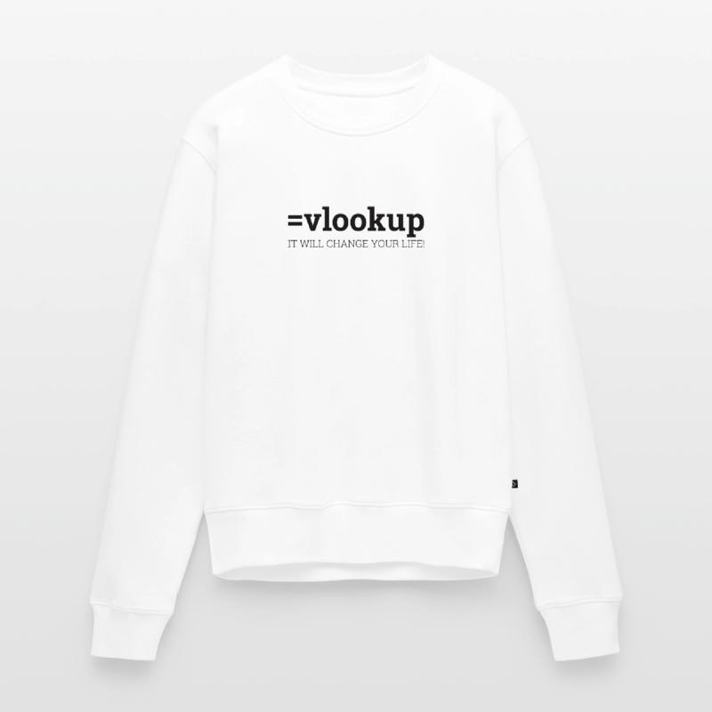 "=vlookup" | Admin, Computer, Computer Science Women's Premium Organic Jumper