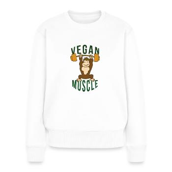 vegan - Pull Premium bio Femme - blanc - Devant - Julia (174cm)