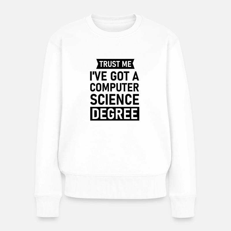 Programmierer Geschenk Informatiker Student Nerd - Frauen Premium Bio Pullover - Weiß