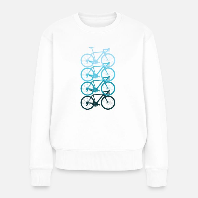 Le quadricycle - Pull Premium bio Femme - blanc