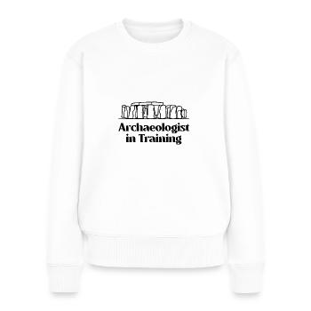 Archaeologist in Training - Women's Premium Organic Jumper - white - Front - Julia (174cm)