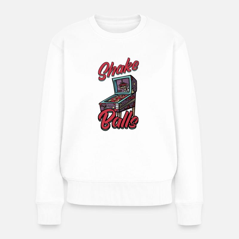 Shake That Balls Arcade Flipper Gamer - Frauen Premium Bio Pullover - Weiß
