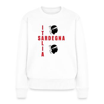 Sardinien Sardegna Flag Sardinia - Women's Premium Organic Jumper - white - Front - Julia (174cm)