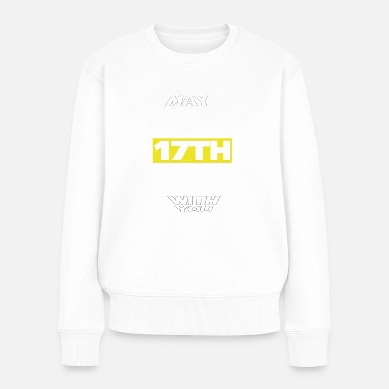 17. Geburtstag Jahre alt Jährige Vintage Geschenk - Frauen Premium Bio Pullover - Weiß
