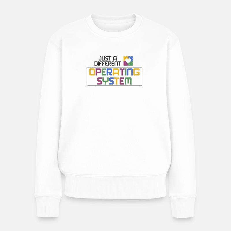 Neurodiversität Autismus Bewusstsein Autist - Frauen Premium Bio Pullover - Weiß