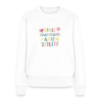 Beste Steuerberaterin aller Zeiten Geschenk - Frauen Premium Bio Pullover - Weiß - Vorne - Julia (174cm)