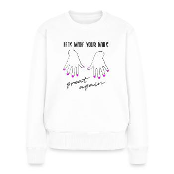 Nail Design Manucure Nail Design Dicton Cadeau - Pull Premium bio Femme - blanc - Devant - Julia (174cm)