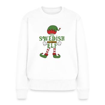 La tenue de famille de Noël des elfes suédois - Pull Premium bio Femme - blanc - Devant - Julia (174cm)