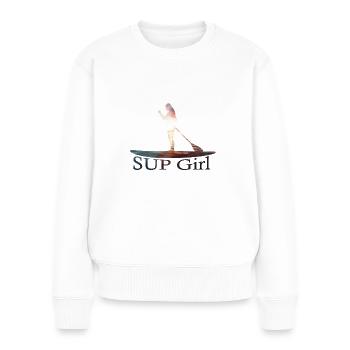 SUP- Stand up Paddling Girl, Outdoor - Pull Premium bio Femme - blanc - Devant - Julia (174cm)
