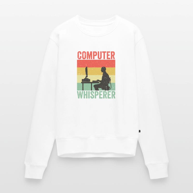 Computer Whisperer IT Support Programmierer Frauen Premium Bio Pullover